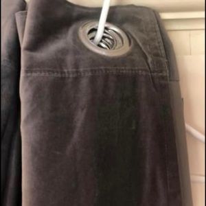 110” grey velvet drapes